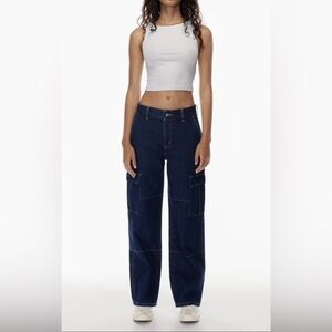 Sunday Best Dark Blue Cargo WideJeans